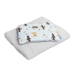 Juego de Cama de Algodón Sensillo Azul