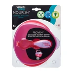Vacuum Feeding Bowl Cyclamen Vital Baby