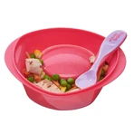 Vacuum Feeding Bowl Cyclamen Vital Baby
