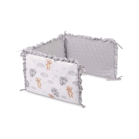 Bed surround Teddy Bear Grey Sensillo