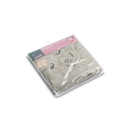 Baby handdoek met kap 100X100 Sm Olifant Grijs Sensillo