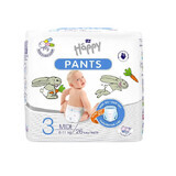 Scutece Pants Nr. 3, 6-11 kg, 26 bucati, Happy