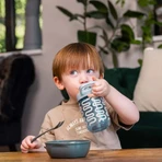 Morsvrije beker met rietje 350ml Grijs Earthsmart Vital Baby