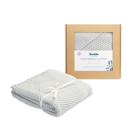 Blanket With Hood Grey 90X85