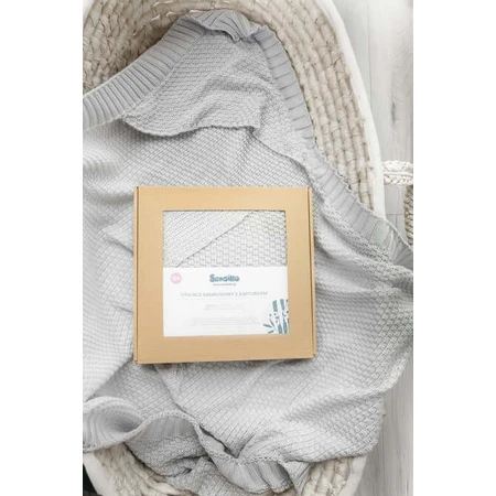 Blanket With Hood Grey 90X85