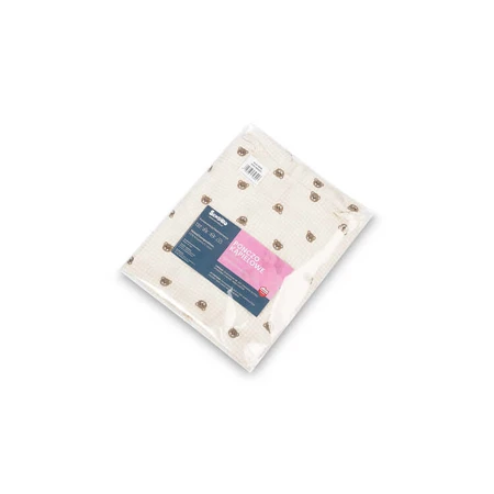 Poncho Muselina Ositos Sensillo Beige