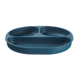 Silicone Plate With Vacuum 4+ Months Blue Vital Baby