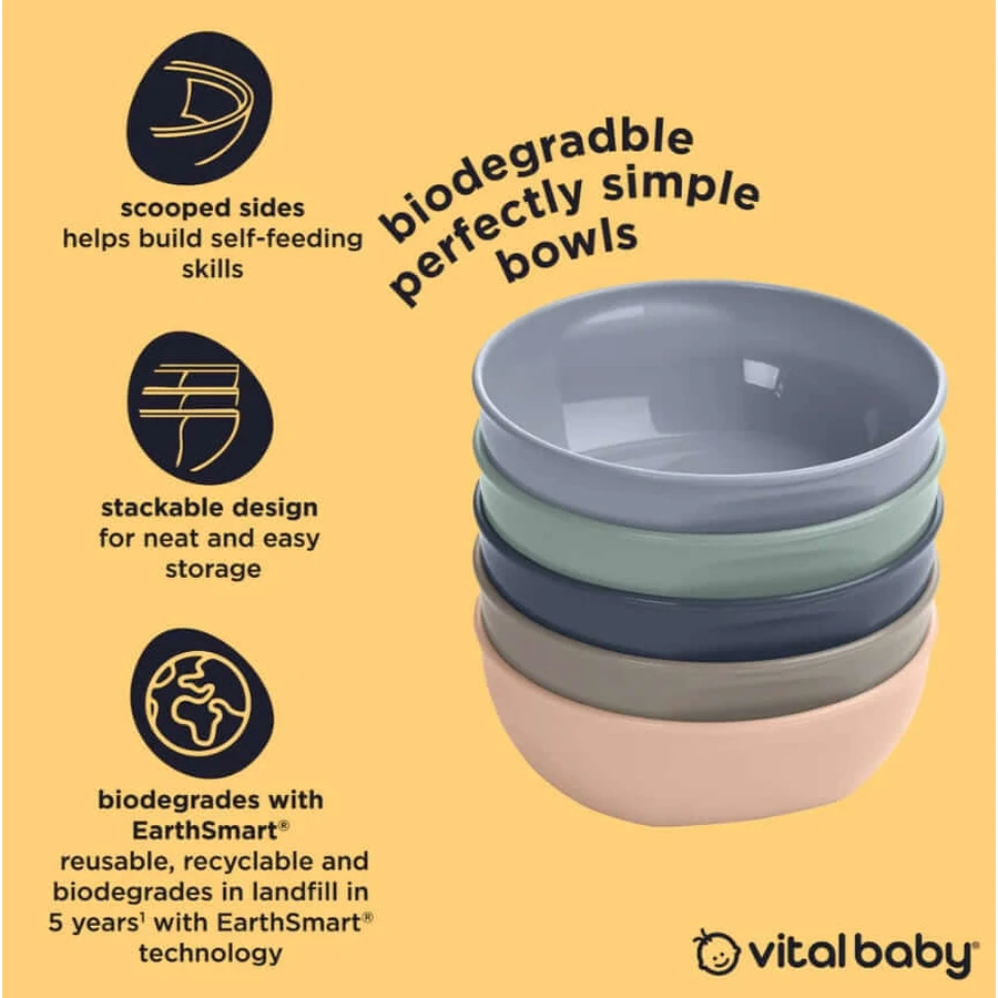 Universal Feeding Cups 5Pcs. Earthsmart Vital Baby