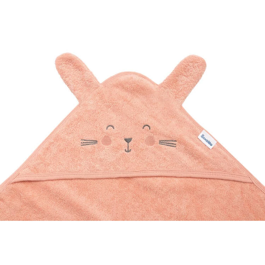 Handdoek voor badkamer konijn 90X90 Roze