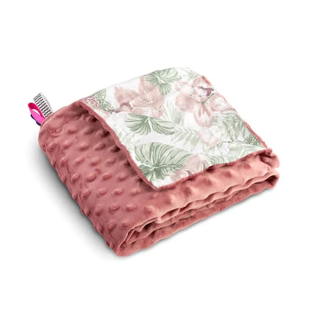Deken - Retro Roze Palmen 100X80