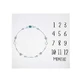 Mousseline fotomat Boho Wit 120X120