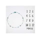 Mousseline fotomat Boho Wit 120X120