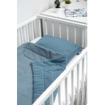 Muslin set for bed or pram Blue