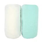 Sheets 2 Broy 60X120Cm 100% Cotton White/Turquoise Babycalin