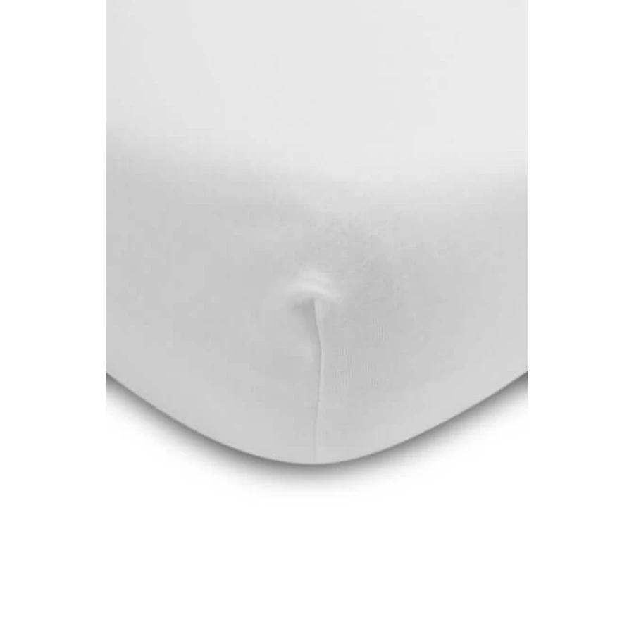Cotton Sheet With Elastic Jersey Deluxe White 80x160 Sensillo