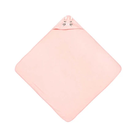Toalla Bebé Con Capucha 100X100 Sm Conejo Rosa Sensillo