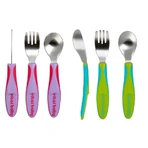 Kids Metal Utensils 12M+ Purple Vital Baby