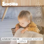 Decke 100% Baumwolle Moli Beige Sensillo