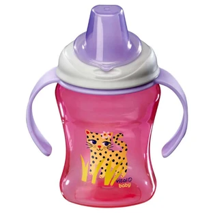 Gemakkelijke drinkbeker met afneembare handgrepen 260 ml. Paars Vitaal Baby