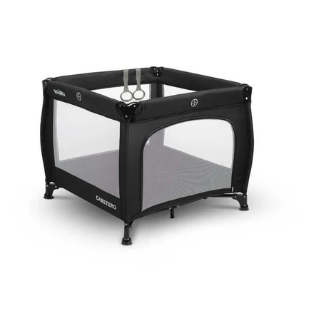 Laufstall Quadra Schwarz Caretero