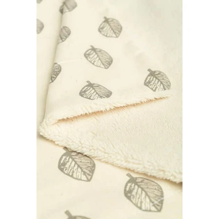 Pătură ecologică 80x100cm frunze Plush Sensillo