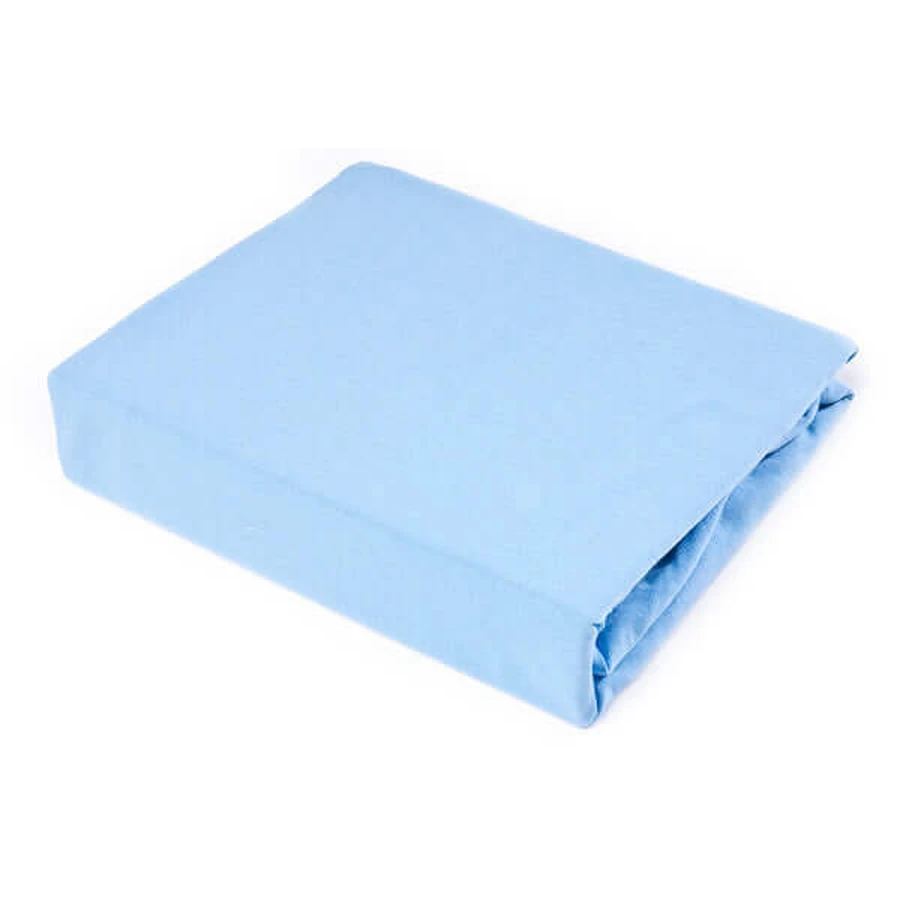 Lenzuolo in cotone con elastico Jersey Blu 140X70 Sm Sensillo