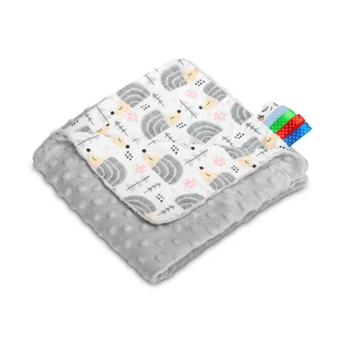 Decke Minky - Igel Grau 75X100