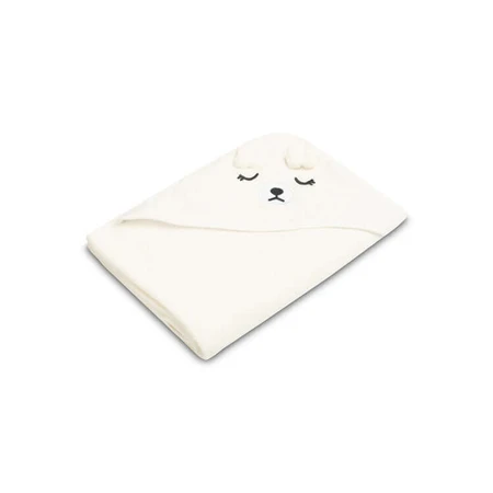 Baby handdoek met kap 100X100 Sm Bear White Sensillo