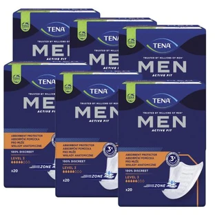 TENA MEN Active Fit Niveau 3, 20szt. x 6 opakowań
