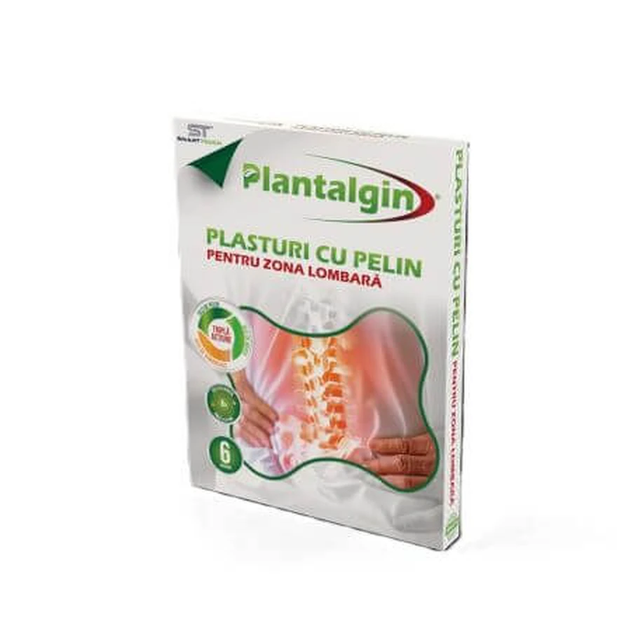 Pelin patches for lower back pain, 6 pieces, Plantalgin