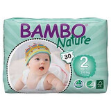 Scutece, nr.2, Eco Midi, 3-6 kg, 30 bucăți, 31013202, Bambo Nature