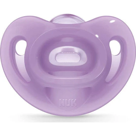 Nuk Sensitive Sucette orthodontique en silicone avec housse Mangekyu pour 0-6 mois