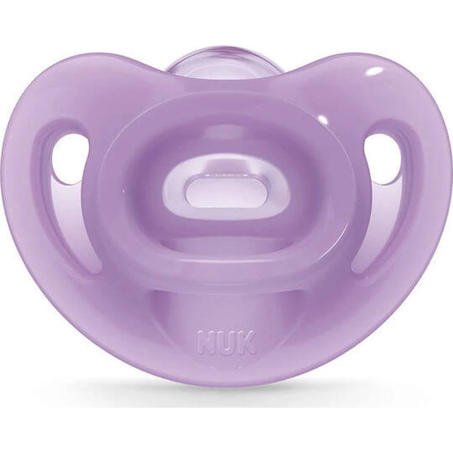 Nuk Sensitive Sucette orthodontique en silicone avec housse Mangekyu pour 0-6 mois