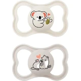 Mam 245S Siliconen fopspenen Koala - Muis - Beige - Grijs voor 6-16 maanden 2st