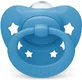 Nuk Signature Silicone orthodontic pacifier with Star pouch - Blue for 18-36 months