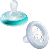 Tommee Tippee Tippee Sucette orthodontique en silicone en forme de sein Menthe/MoMo pour 6-18 mois 2pcs