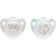 Nuk Chupetes de Silicona Rey León - Gris para 6-18 meses 2pcs