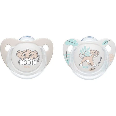 Nuk Chupete de Silicona Rey León - Gris para 0-6 meses