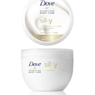 Dove Silky Crema hidratant pentru corp cu Uree pentru piele uscată 300ml
