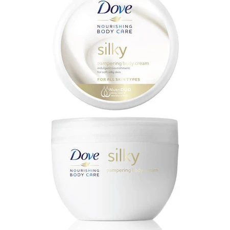 Dove Silky Crema hidratant pentru corp cu Uree pentru piele uscată 300ml