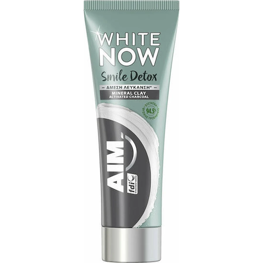 AIM White Now Smile Detox Whitening Zahnpasta mit Aktivkohle 75ml