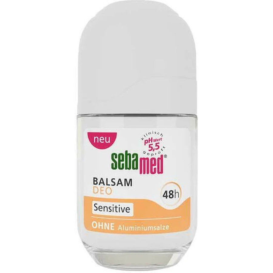 Sebamed Sensitive Skin 48h Roll-On Deodorant Balm Aluminum Free 50ml