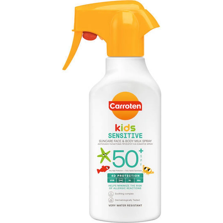 Carroten Sensicare Waterproof Kids Sun Cream Emulsion SPF50 270ml 80603