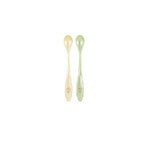 Set 2 lingurițe cu mâner lung Vanilla Pearl Mint Green, Rotho BabyDesign