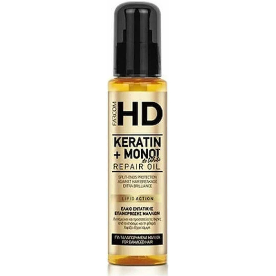 Farcom Keratine Monoï De Tahiti Keratine Herstel Haar Olie 100ml