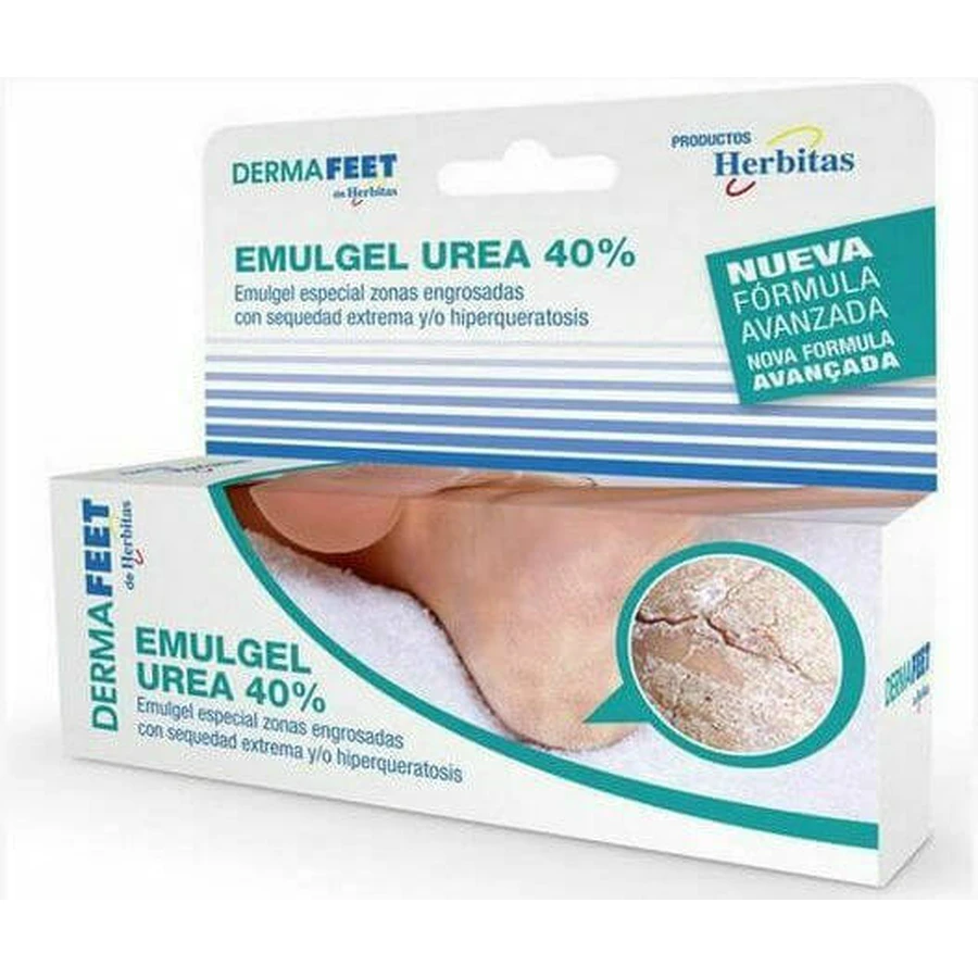 Herbitas Derma Feet Uree 40% Cremă Hidratantă și Reconstructivă pentru Călcâie Crăpate 60ml HF-6034