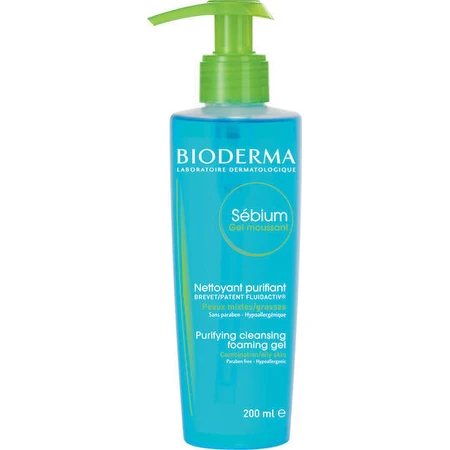 Bioderma Sebium Gel visage pour les peaux à tendance acnéique 200ml