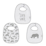 Set 3 bavete Safari print animal, 02956665201, Jollein