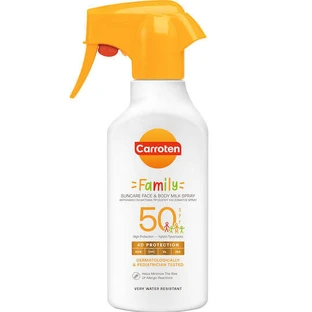 Carroten Family Cremă Solară Rezistentă la Apă pentru Față și Corp SPF50 Spray 270ml