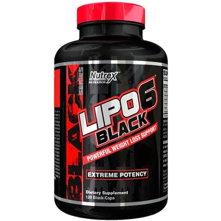 Nutrex Lipo-6 Schwarz mit Geschmack Unaromatisch 120 Tabs